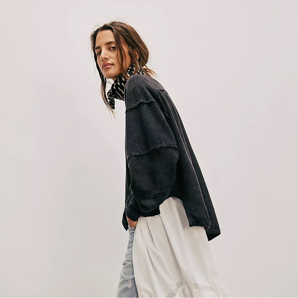 Free People We The Free Total Eclipse Tee In Black Size Small - Picture 3 of 11